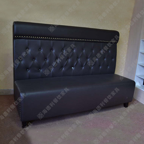 火锅店沙发 欧式三人沙发 时尚简约拉扣卡座沙发