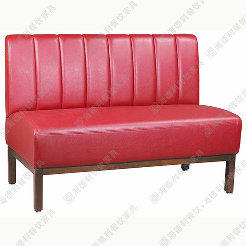 简约式时尚卡座沙发 三人位休闲沙发 火锅店料理店卡座沙发