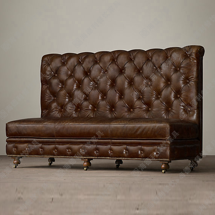 火锅店三人时尚沙发 咖啡厅休闲卡座沙发