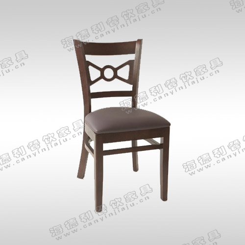 火锅店实木餐椅 时尚高档酒店会所咖啡馆用椅 简约北欧式木椅子