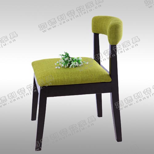 简约现代靠背椅 实木餐椅电脑餐厅椅子凳子 谭鱼头火锅店休闲椅子