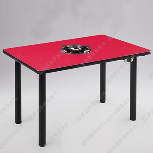 红色农家乐饭店火锅餐桌餐椅子 电磁炉