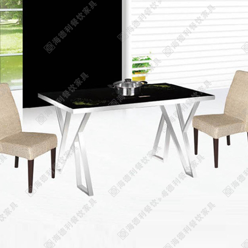 火锅桌 厂家直销不锈钢火锅桌 电磁炉火锅桌 火锅餐桌组合