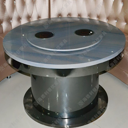 深圳长方形火锅桌 防火板电磁炉火锅桌