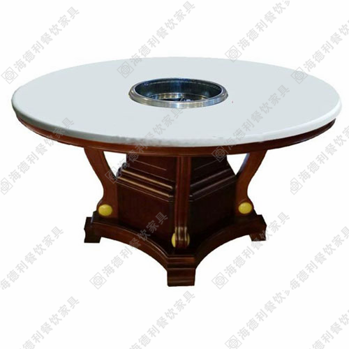 小肥羊德庄火锅店桌子 大理石火锅桌 电磁炉火锅桌哪里定做好?