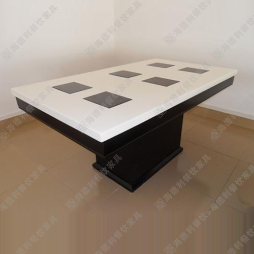 电磁炉火锅桌 大理石火锅桌 电磁炉火锅桌厂家定做