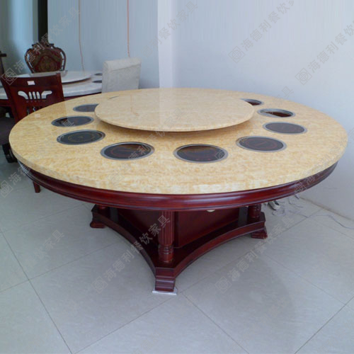 特价定做电磁炉火锅桌餐桌大理石火锅桌火锅店专用桌子厂家直销