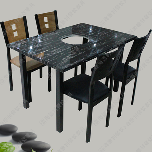 燃气火锅桌 大理石火锅桌定做 燃气火锅桌价格