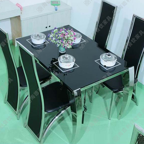 厂家直销大理石火锅桌椅 汉釜宫韩式烧