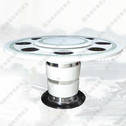 大理石火锅桌椅子组合电磁炉批发煤气火