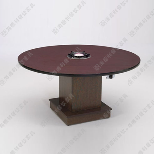 刘一手火锅桌子批发 简约圆形火锅桌 深圳龙岗火锅桌定做