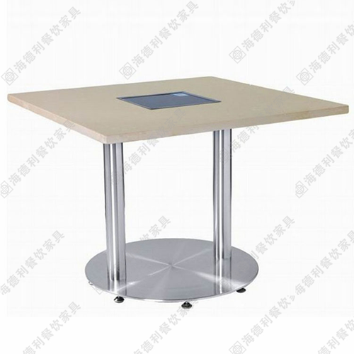 厂家 批发定制 多人火锅桌 防火板火锅桌 电磁炉火锅桌