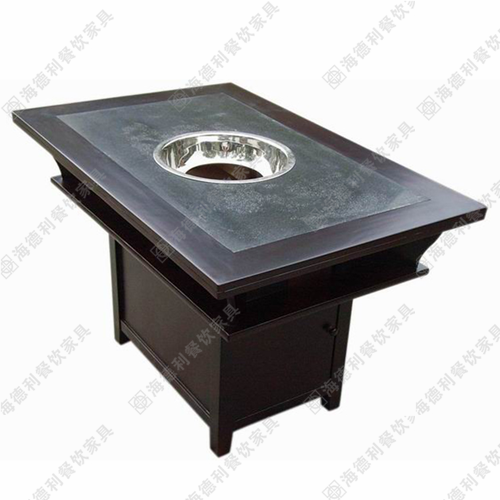 火锅桌火锅店桌子 实木火锅桌订制 实木火锅桌厂家