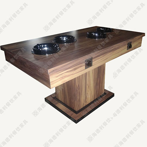 厂家批发 实木火锅桌椅组合 电磁炉液化气煤气灶火锅店餐桌批发