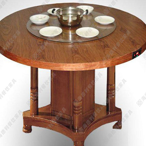 实木火锅桌 电动旋转火锅桌 无烟火锅桌 回转火锅桌 自助火锅桌 厂家火锅
