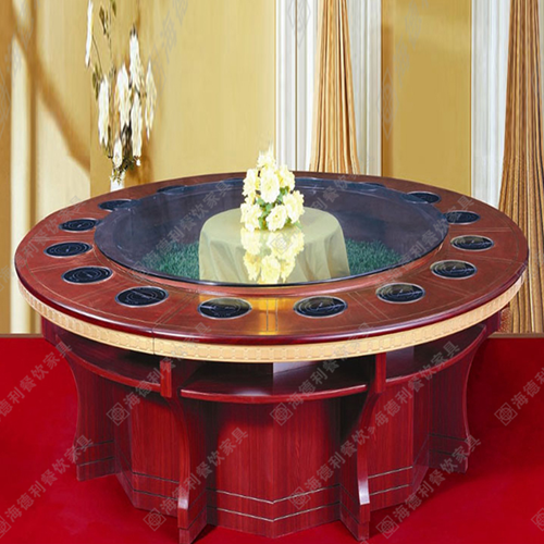 钢化玻璃火锅桌 旋转火锅桌 回转火锅桌 自助餐厅火锅桌 火锅桌批发定做