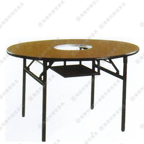 餐厅火锅桌 圆形电磁炉火锅台 煤气灶火锅台 多人火锅台