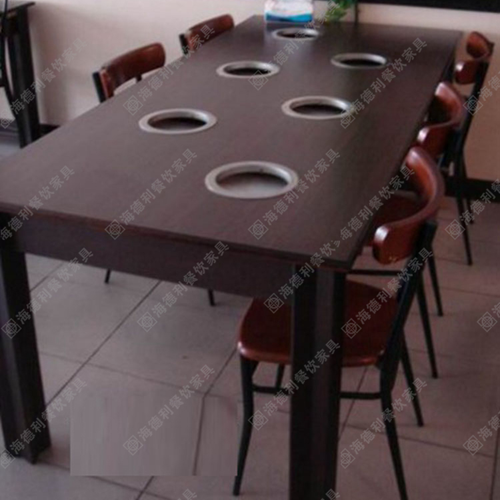 实木火锅桌 实木电磁炉火锅餐桌 实木火锅桌椅 厂家直销定做