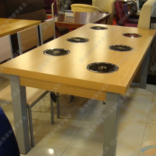 电磁炉火锅桌 小火锅电磁炉桌 自助火锅桌 火锅电磁炉餐桌