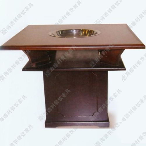 电磁炉火锅桌定做 一人一锅电磁炉火锅桌 两人位电磁炉火锅桌