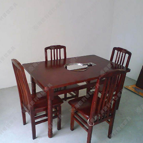 火锅店实木桌椅 餐厅实木桌椅 酒店实木桌椅