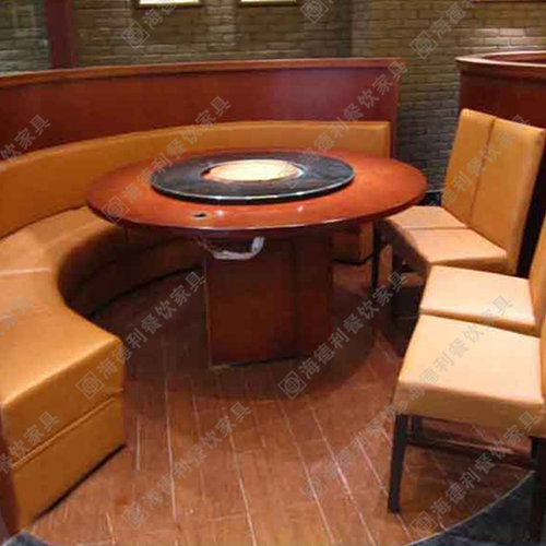 电动旋转实木火锅桌 防火板实木火锅桌 回转火锅桌 广东深圳厂家供应