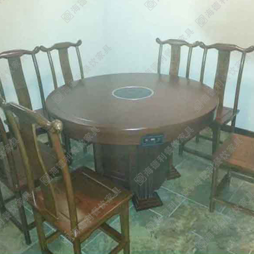 电磁炉实木火锅桌 小电磁炉实木火锅桌 电磁炉嵌入式实木火锅桌 2015年
