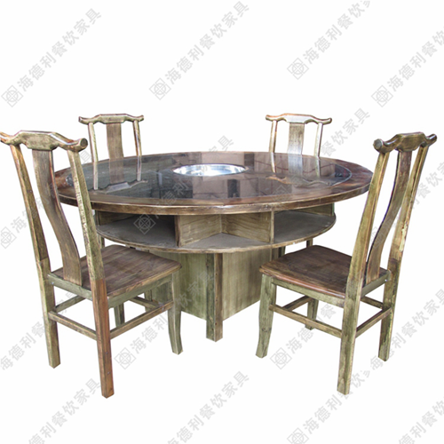 实木火锅桌 实木火锅桌椅 实木火锅餐桌