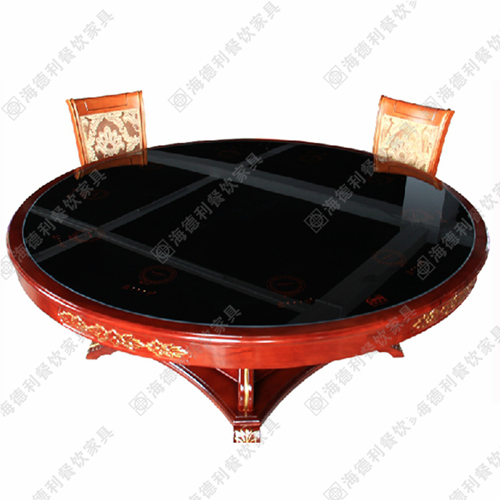 电磁炉火锅桌 隐形电磁炉火锅桌 钢化玻