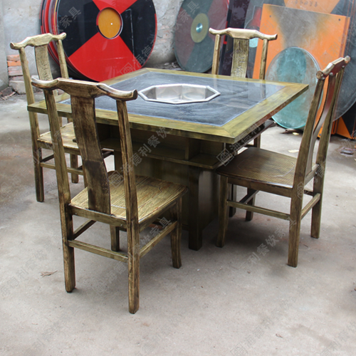 实木火锅桌厂家供应图片大全 实木火锅