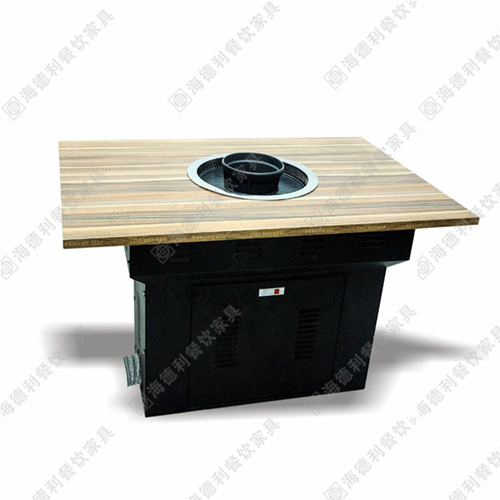 防火板电磁炉火锅桌 防火板电磁炉火锅