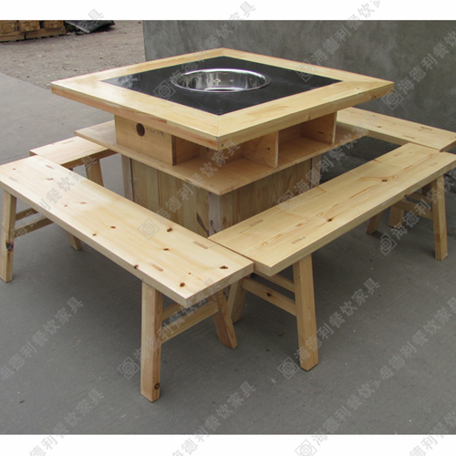 深圳家具厂家直销 火锅烧烤一体餐桌 火