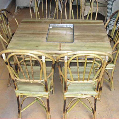 厂家直销钢化玻璃火锅桌燃气灶火锅桌电