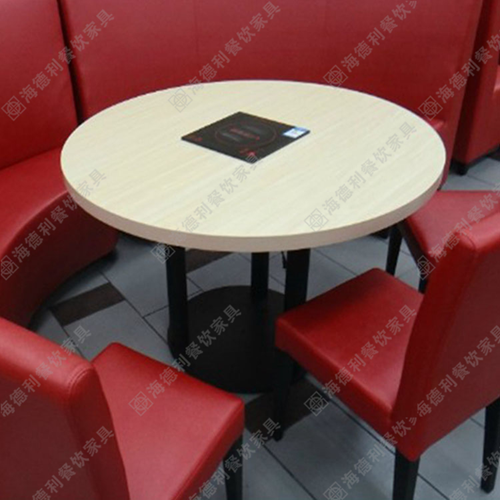 厂家直销实木火锅桌椅定做电磁炉火锅桌