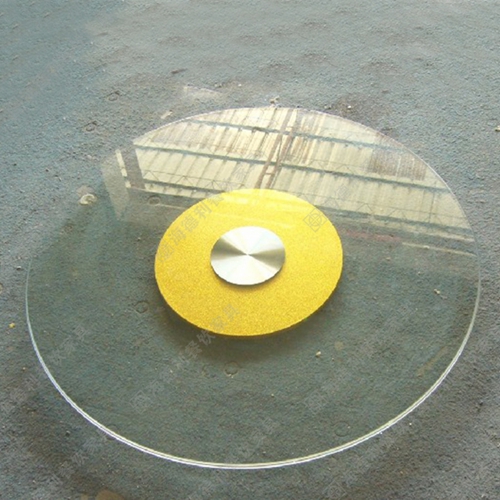 火锅桌玻璃钢玻璃转盘 餐厅酒店加厚0.8M长玻璃钢玻璃转盘