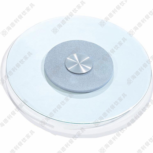 加厚玻璃钢转盘 酒店餐厅高档大理石底玻璃钢转盘