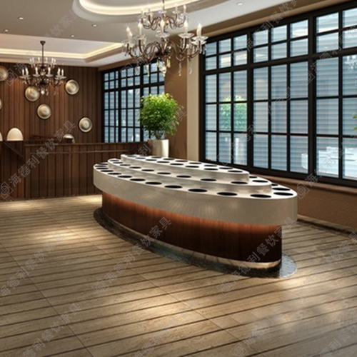 大理石酱料台 酒店火锅厅时尚鱼形白色大理石酱料台