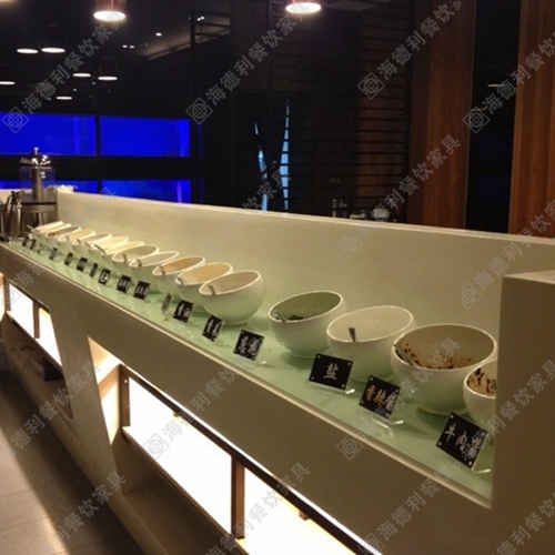 料理店酱料台 时尚餐厅自助火锅店酱料台定做