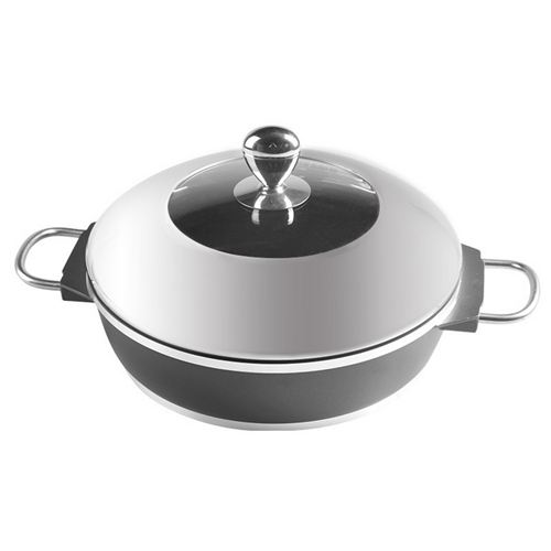 高档印花不锈钢汤锅 火锅桌配套汤锅厂