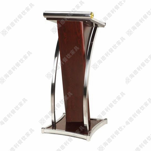 现代不锈钢接待台 高档酒店宾馆不锈钢边演讲台礼宾台迎宾台
