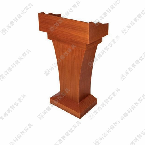 婚礼实木迎宾台 时尚酒店酒吧教学实木演讲台前台迎宾台定做